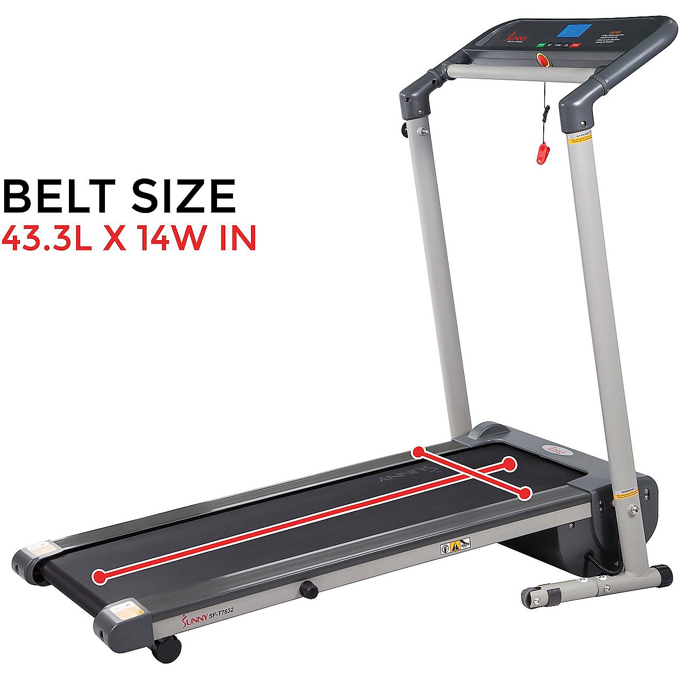 Sunny Health & Fitness Space-Saving Folding Treadmill                                                                            - view number 8