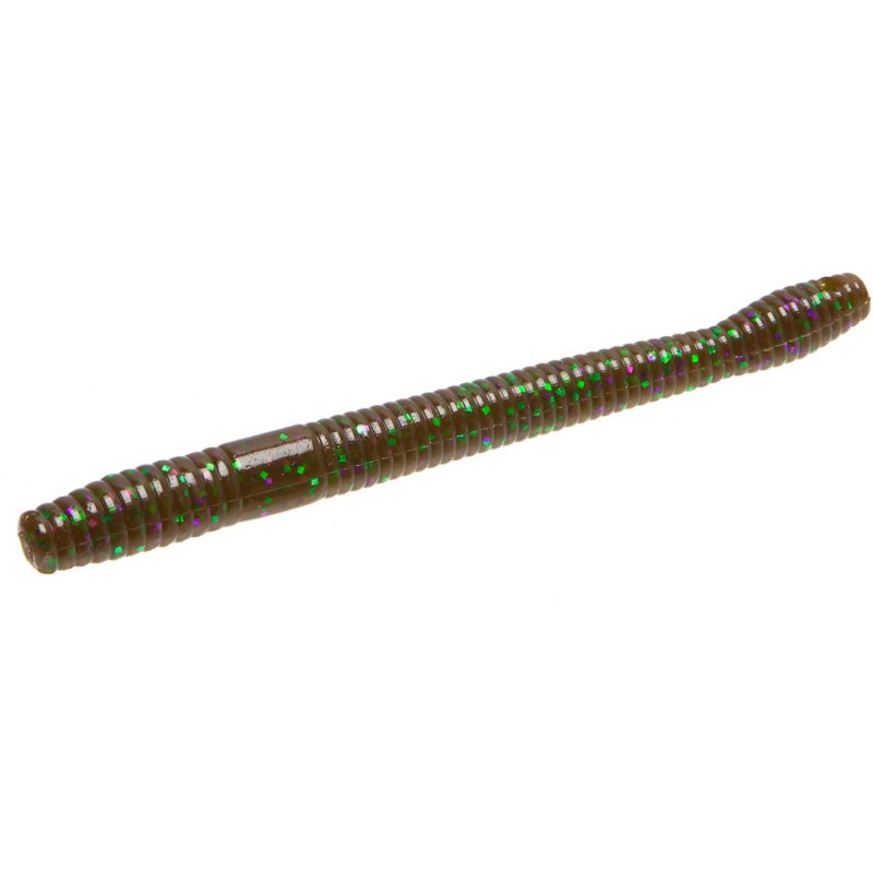 Zoom Magnum Finesse Worm Baits 10-Pack Green Pumpkin - Frsh Wtr Soft Plastic at Academy Sports