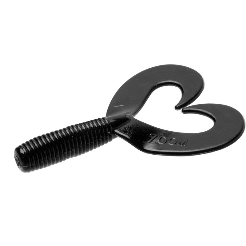 Zoom Fat Albert Twin Tail Grubs 10-Pack Black - Frsh Wtr Soft Plastic at Academy Sports