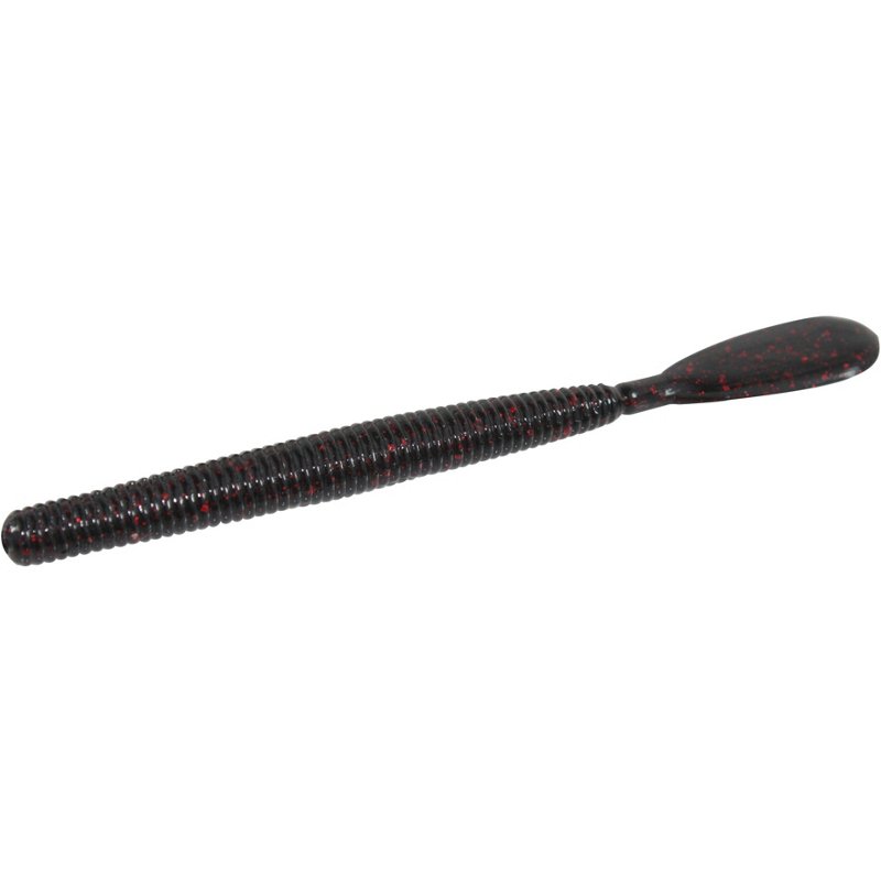 Zoom Original Speed Worm 5" Baits 15-Pack Black/Red - Frsh Wtr Soft Plastic at Academy Sports