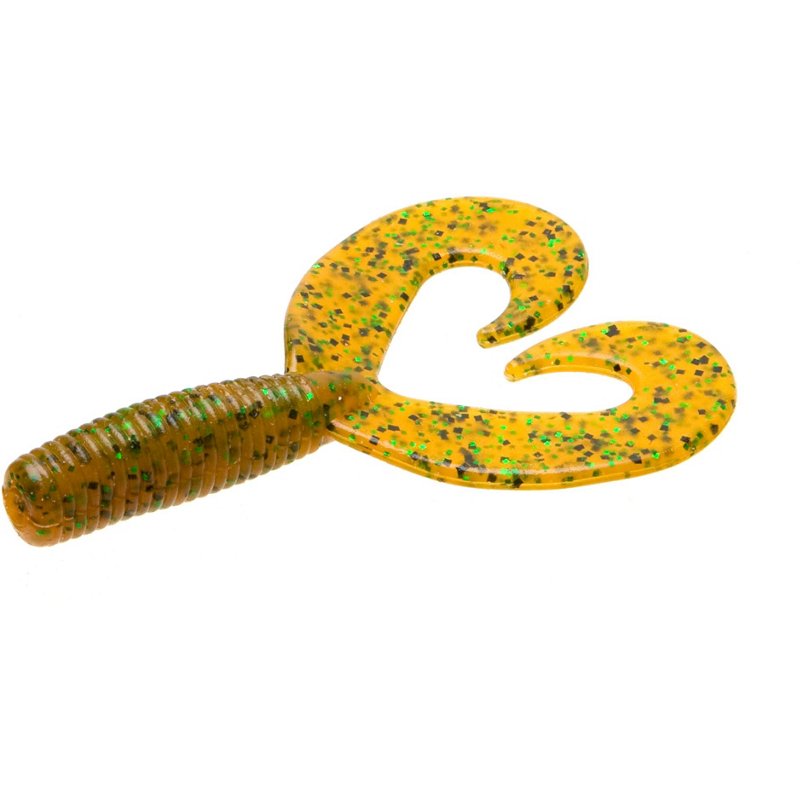 Zoom Fat Albert Twin Tail Grubs 10-Pack Rootbeer - Frsh Wtr Soft Plastic at Academy Sports