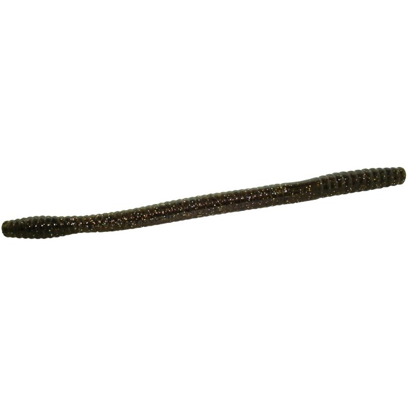 Zoom Magnum 7" Trick Worms 8-Pack Green Pumpkin Magic - Frsh Wtr Soft Plastic at Academy Sports