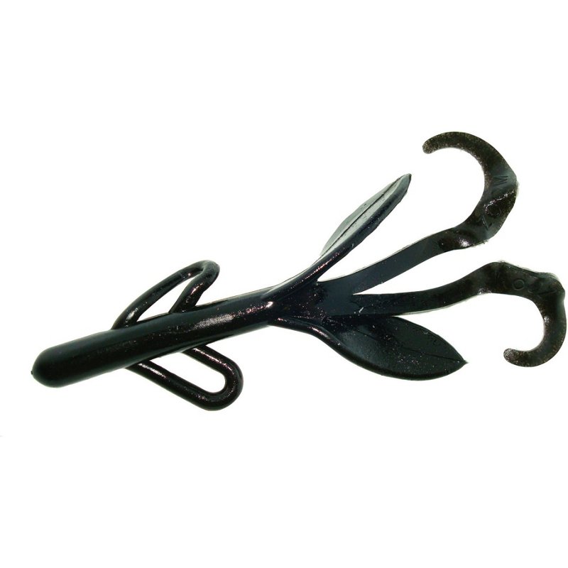 Zoom Brush Hog 7" Creatures 8-Pack Black - Frsh Wtr Soft Plastic at Academy Sports