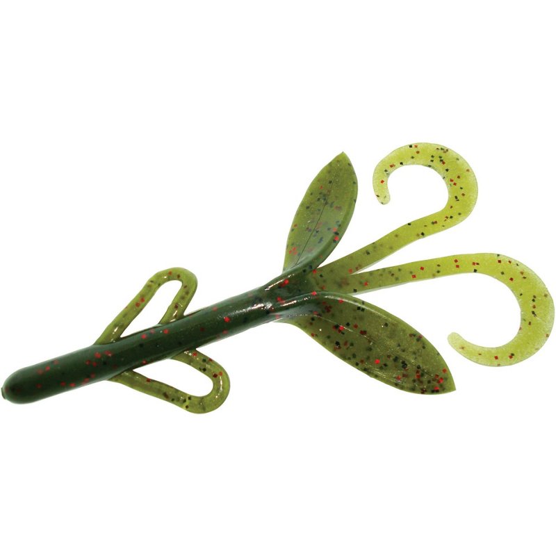 Zoom Brush Hog 7" Creatures 8-Pack Green - Frsh Wtr Soft Plastic at Academy Sports