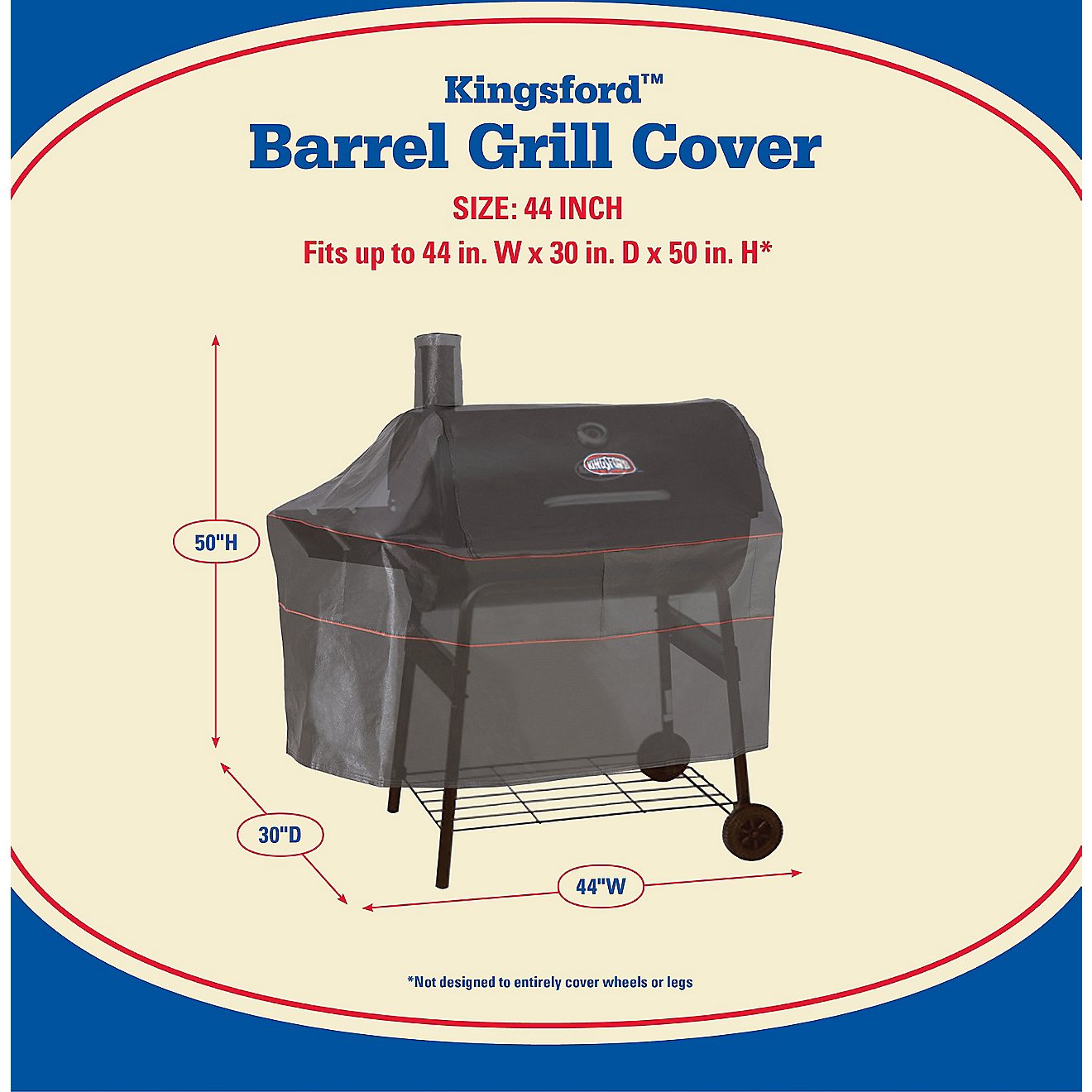 Kingsford Barrel Grill Cover                                                                                                     - view number 7