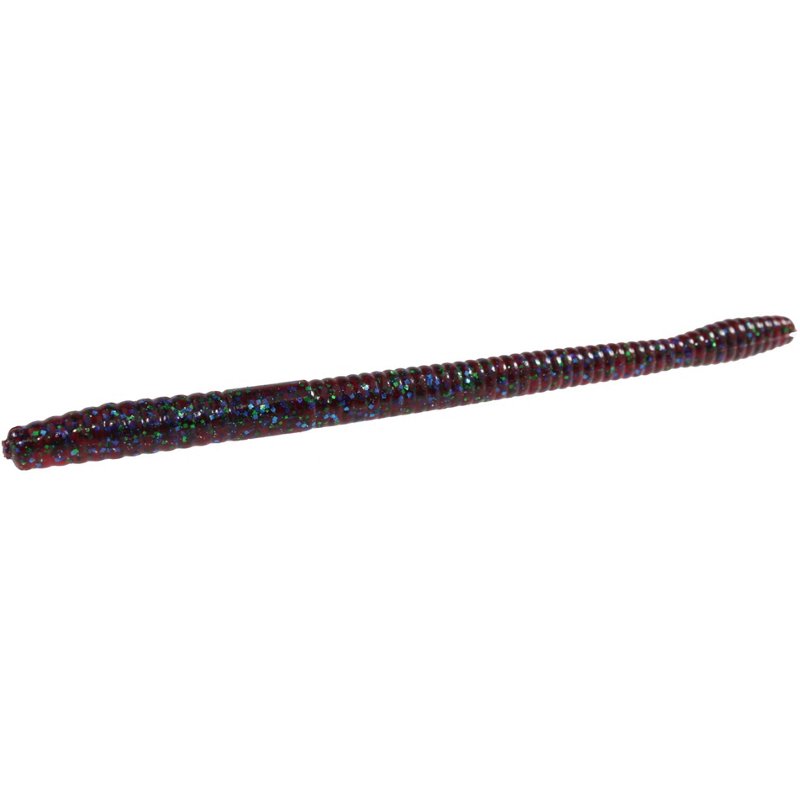 Zoom Magnum 7" Trick Worms 8-Pack Plum Apple - Frsh Wtr Soft Plastic at Academy Sports