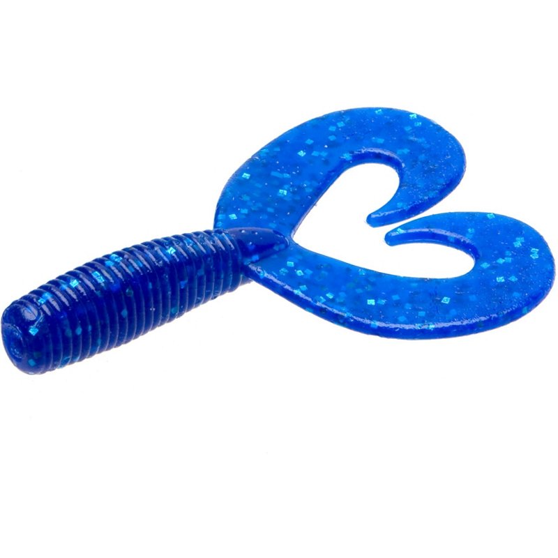 Zoom Fat Albert Twin Tail Grubs 10-Pack Blue - Frsh Wtr Soft Plastic at Academy Sports