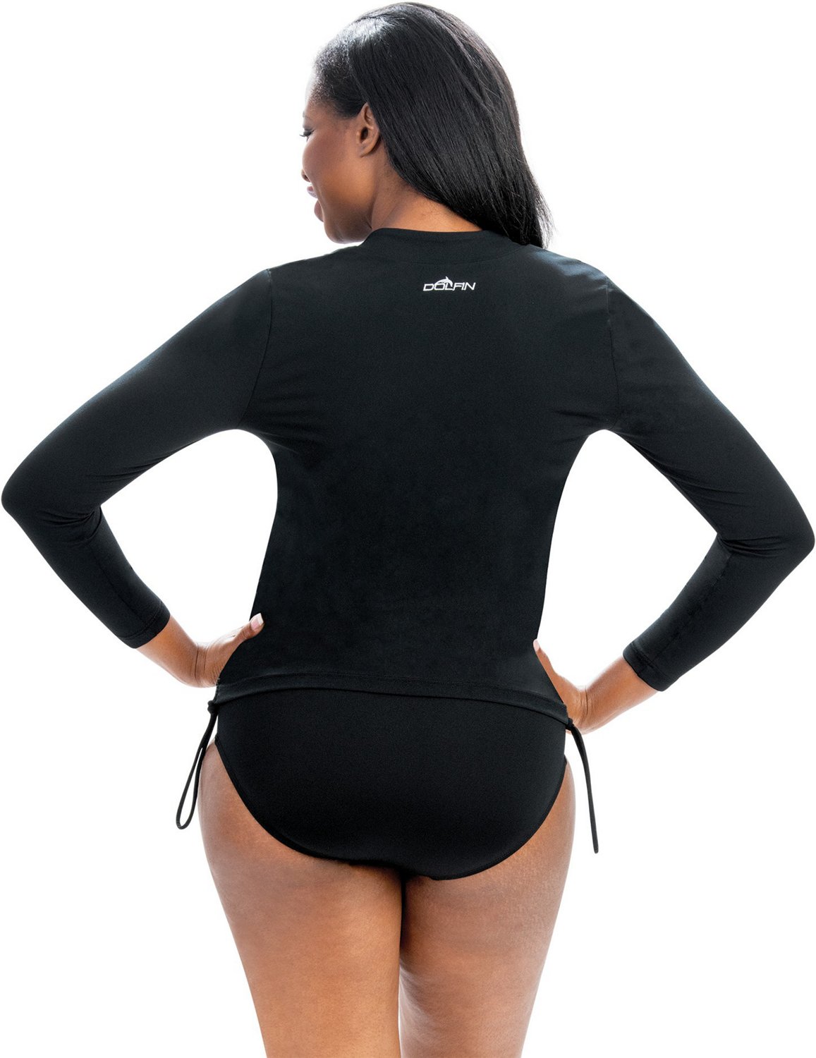 Dolfin Women's Aquashape Ruched Side Rash Guard                                                                                  - view number 2