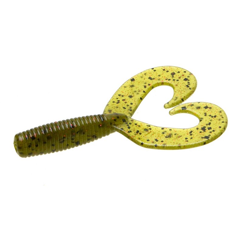 Zoom Fat Albert Twin Tail Grubs 10-Pack Watermelon/Red - Frsh Wtr Soft Plastic at Academy Sports