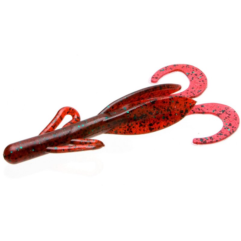 Zoom Brush Hog 7" Creatures 8-Pack Red - Frsh Wtr Soft Plastic at Academy Sports