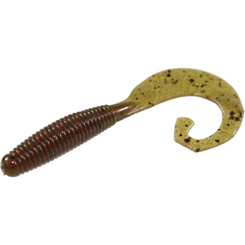 Zoom Tab Tail Grub 4 in Soft Bait 10-Pack Green Pumpkin - Frsh Wtr Soft Plastic at Academy Sports
