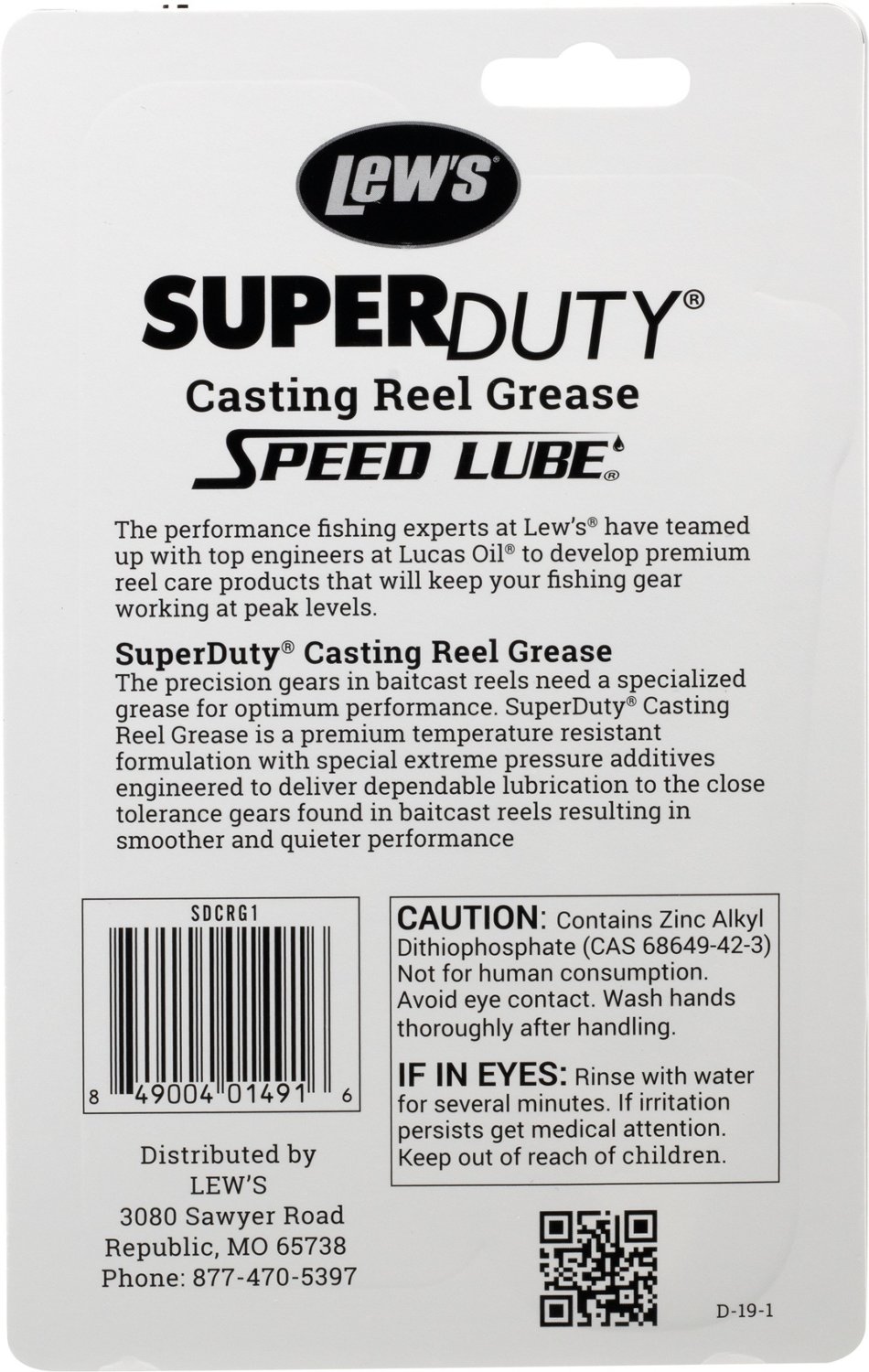  Lew's (SDCRG1) Super Duty Casting Reel Grease, 1-Ounce,  Temperature Resistant Lubricant for Precision Gears in Casting Reels :  Sports & Outdoors