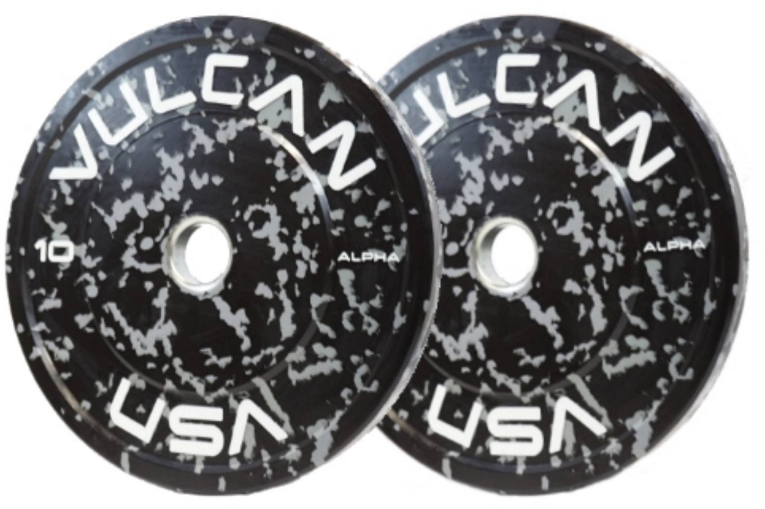 Vulcan Alpha 10 lb Bumper Plates 2Pack Academy