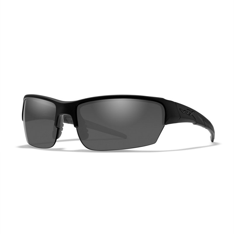 Photos - Wrist Watch Wiley X WX Saint Sunglasses Black/Gray - Case Sunglasses at Academy Sports CHSAI08 