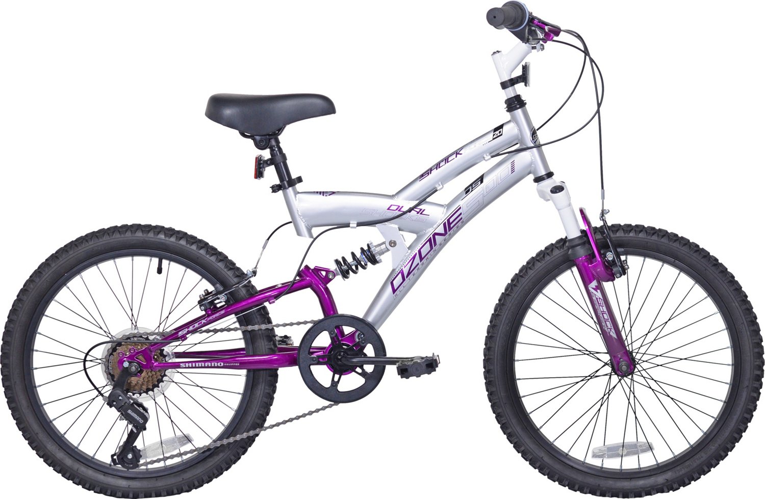 Ozone 500 Girls' Shock Force 20 in Full Suspension Mountain Bike - view number 2