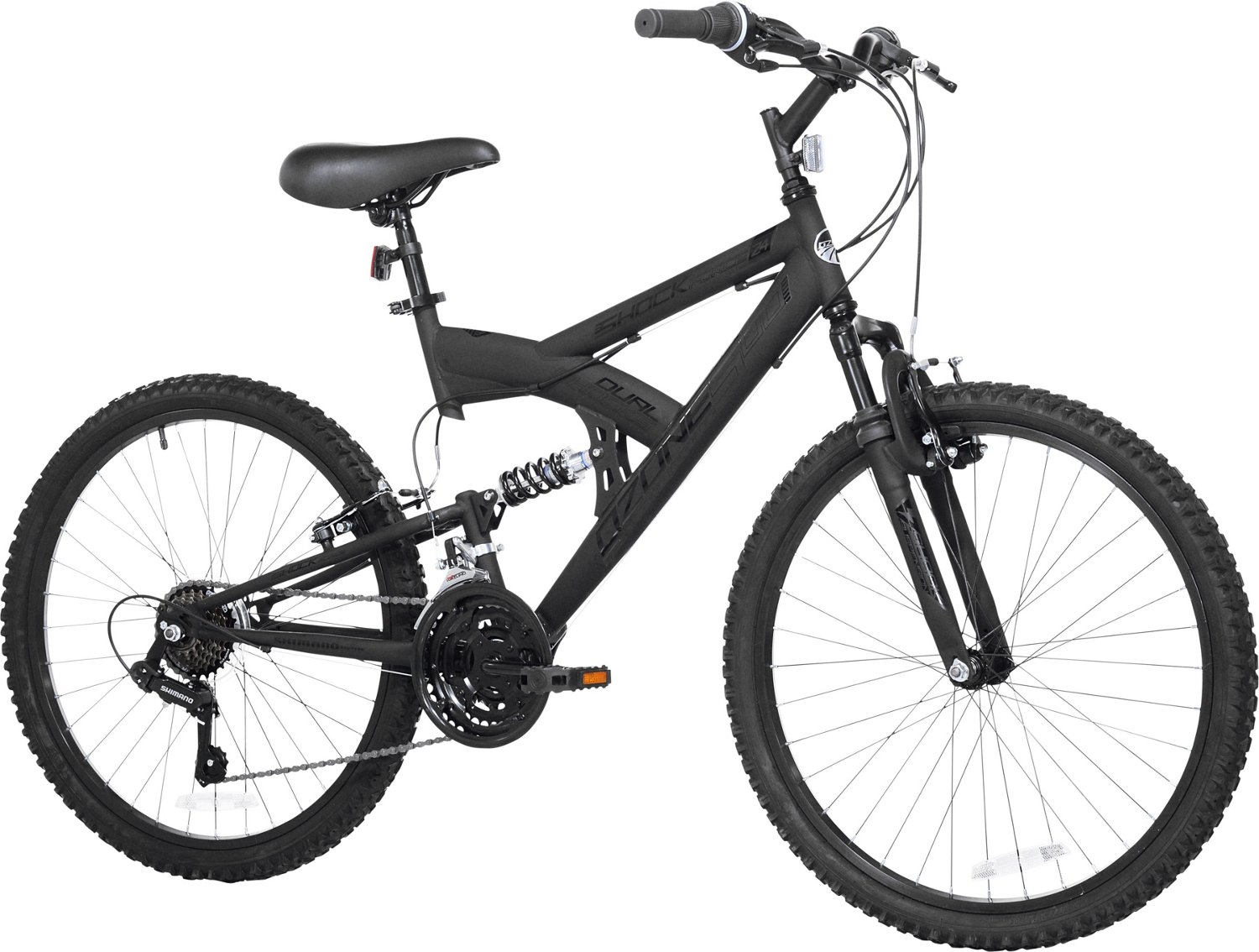 Ozone 500 Boys Shock Force 24 in 21 Speed Full Suspension