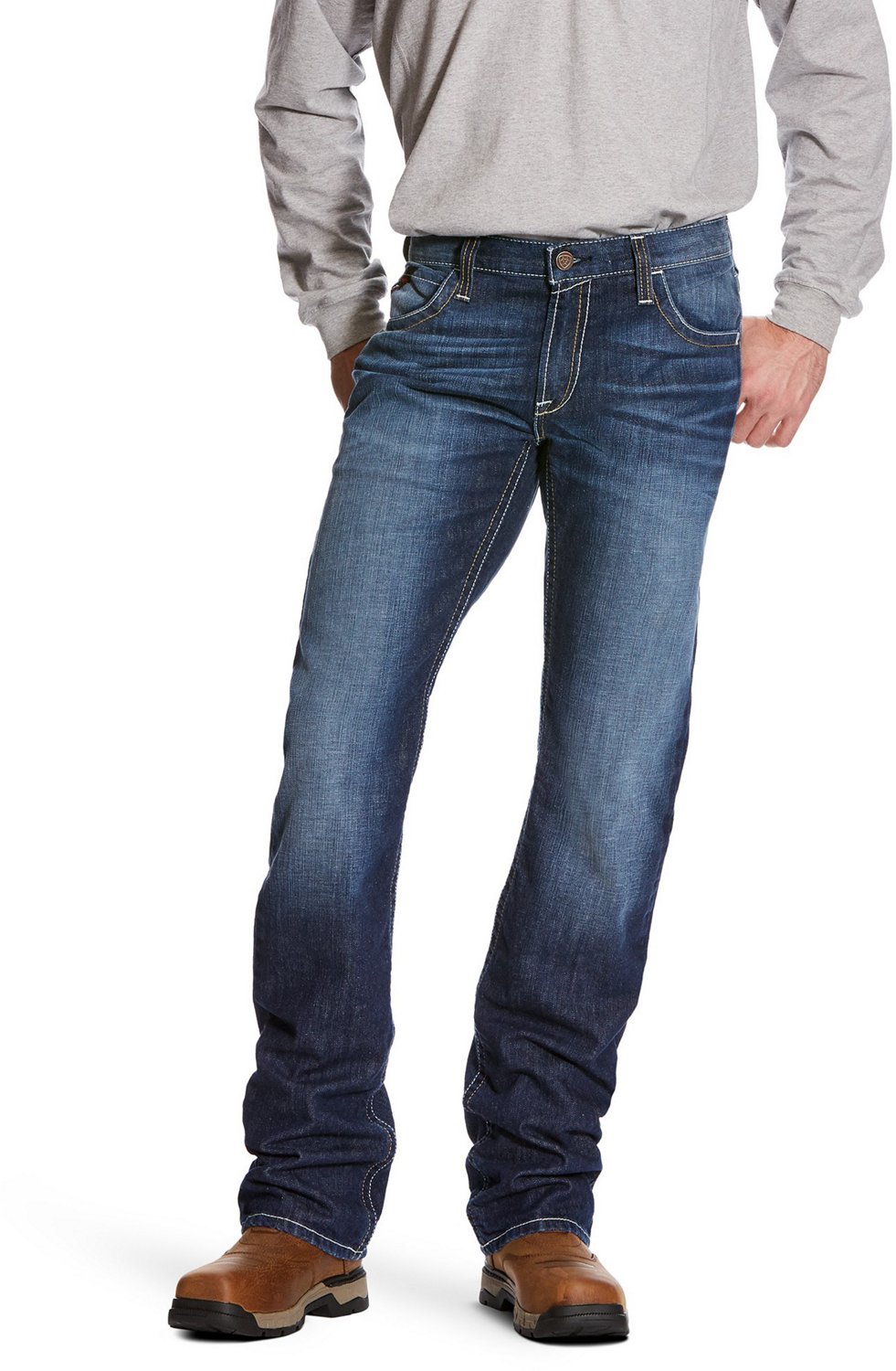Ariat Men's FR M5 Slim DuraStretch Truckee Stackable Straight Leg Jeans                                                          - view number 1 selected