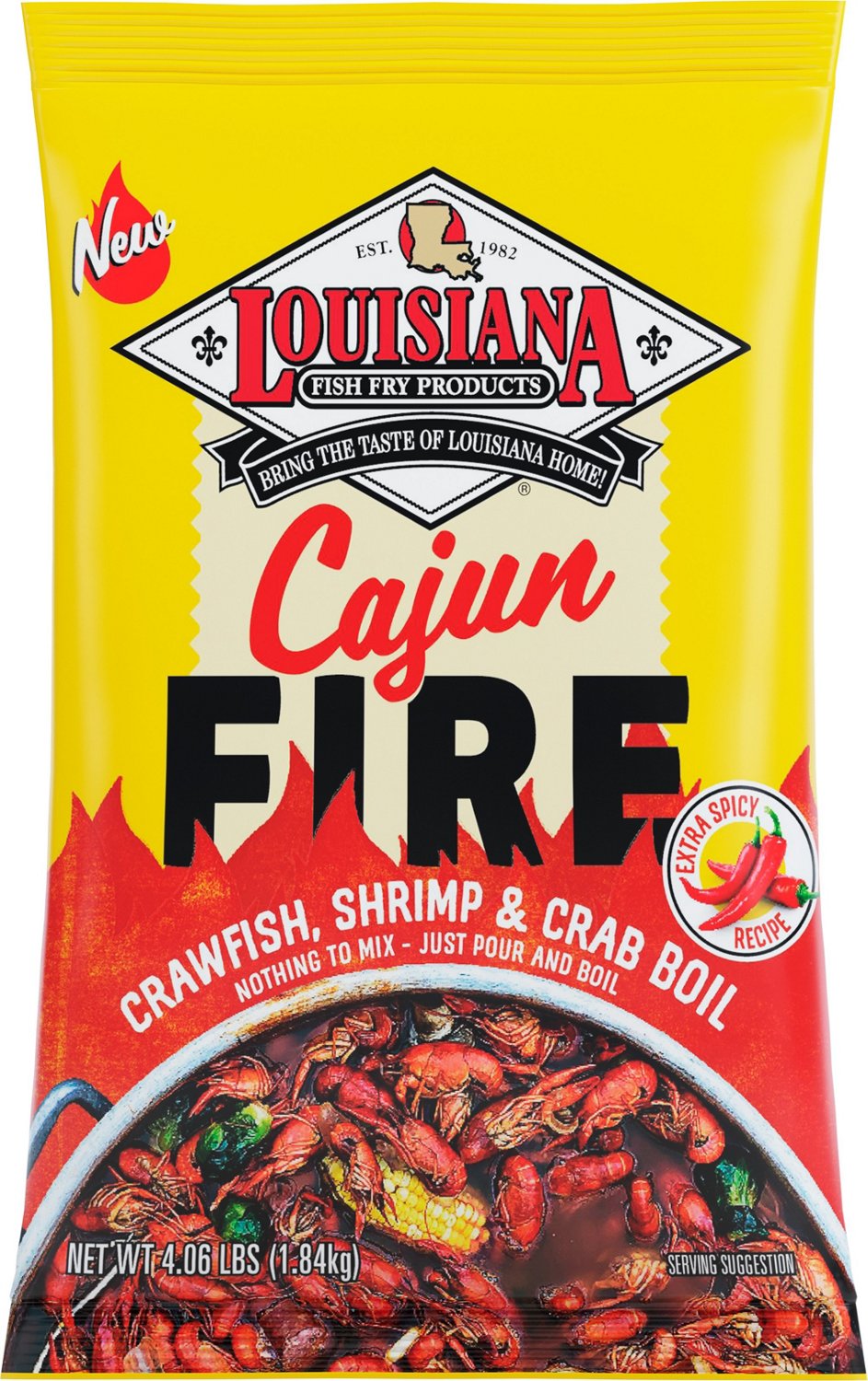 Louisiana Fish Fry Products Cajun Fire Boil Seasoning                                                                            - view number 1 selected