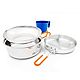 GSI Outdoors Glacier Stainless Steel 1 Person Mess Kit                                                                           - view number 1 selected