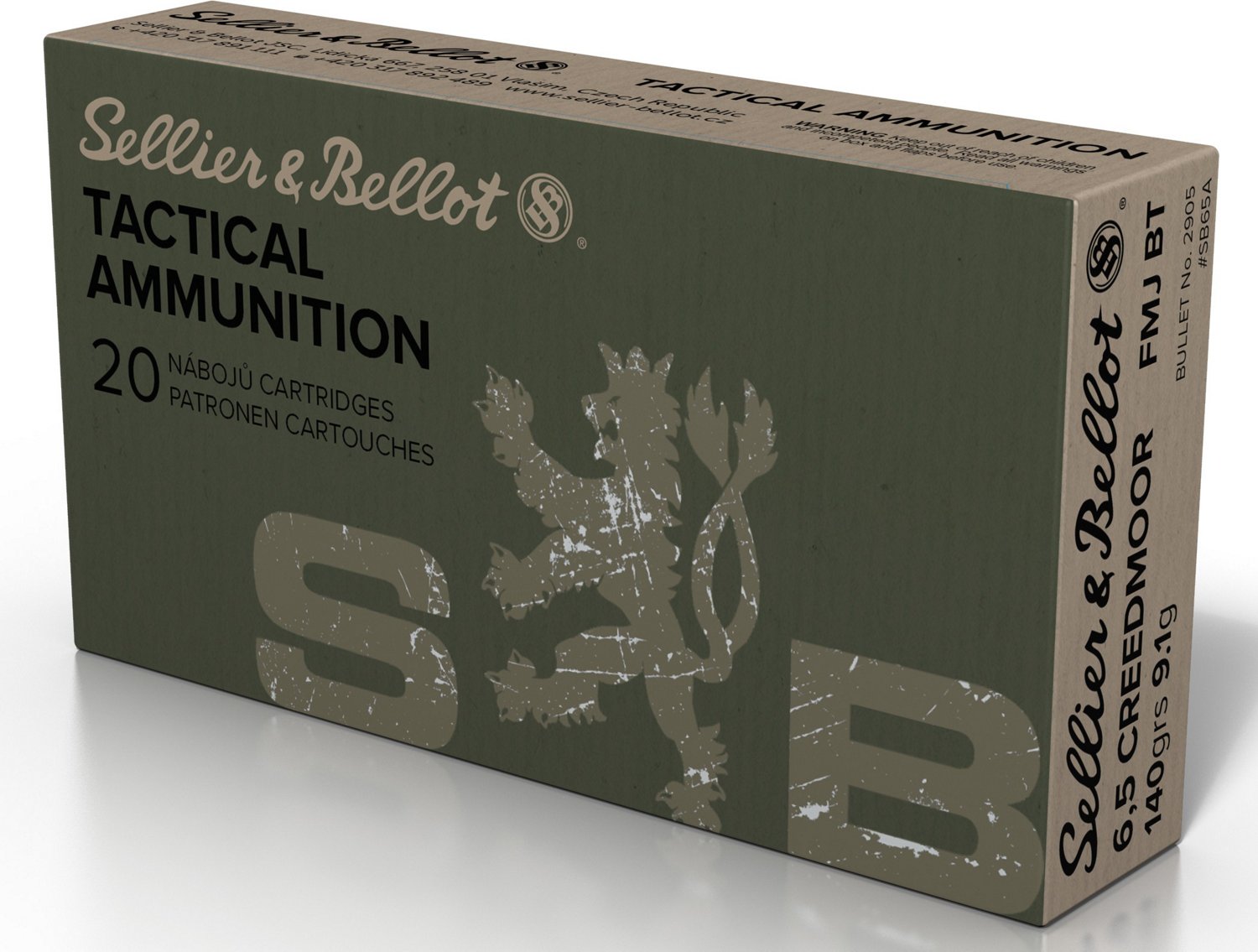 Sellier & Bellot 6.5 Creedmoor 140-Grain Centerfire Rifle Ammunition