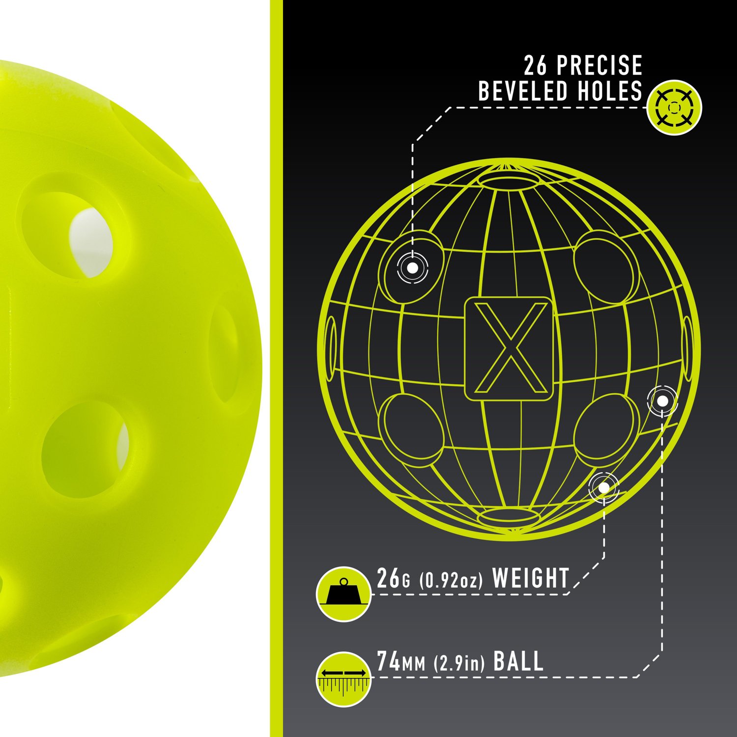 Franklin X-26 Indoor Pickleballs 12-Pack - view number 2