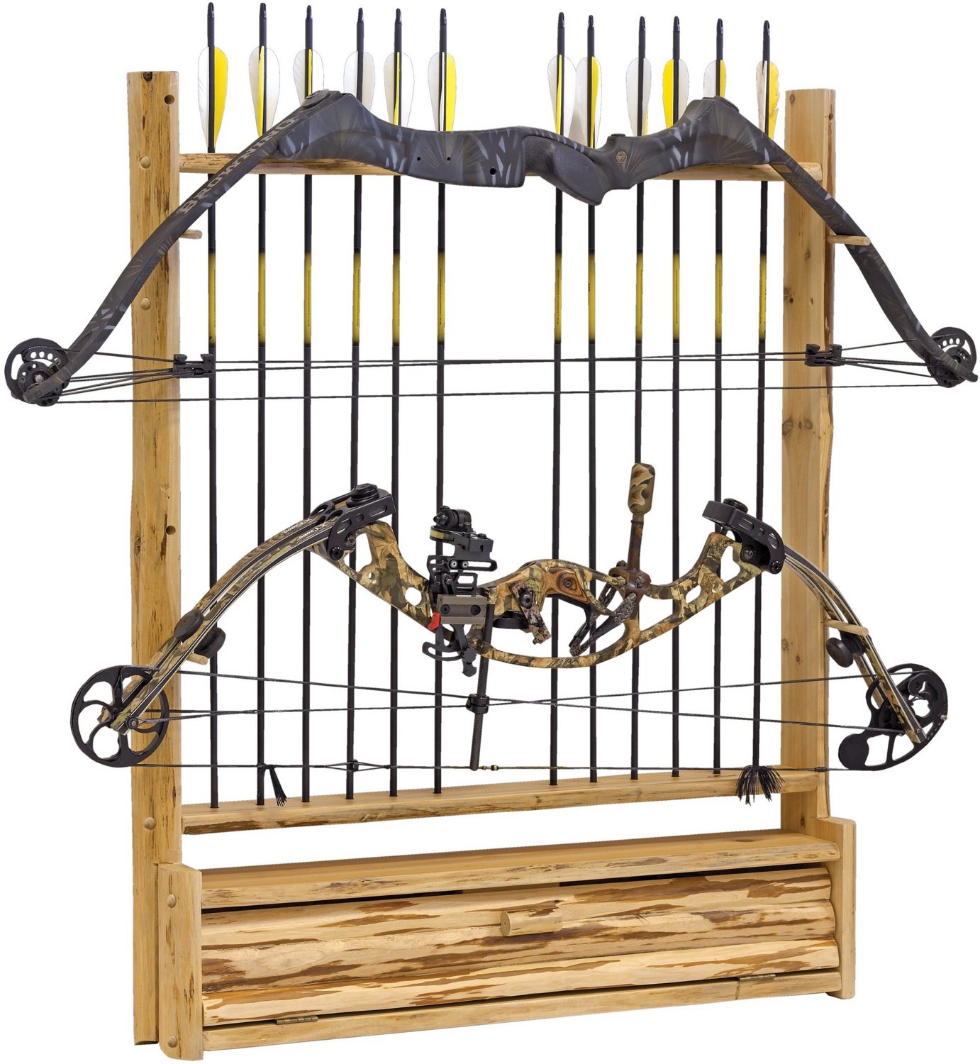 Rush Creek Rustic Bow and Arrow Wall Storage Rack                                                                                - view number 7