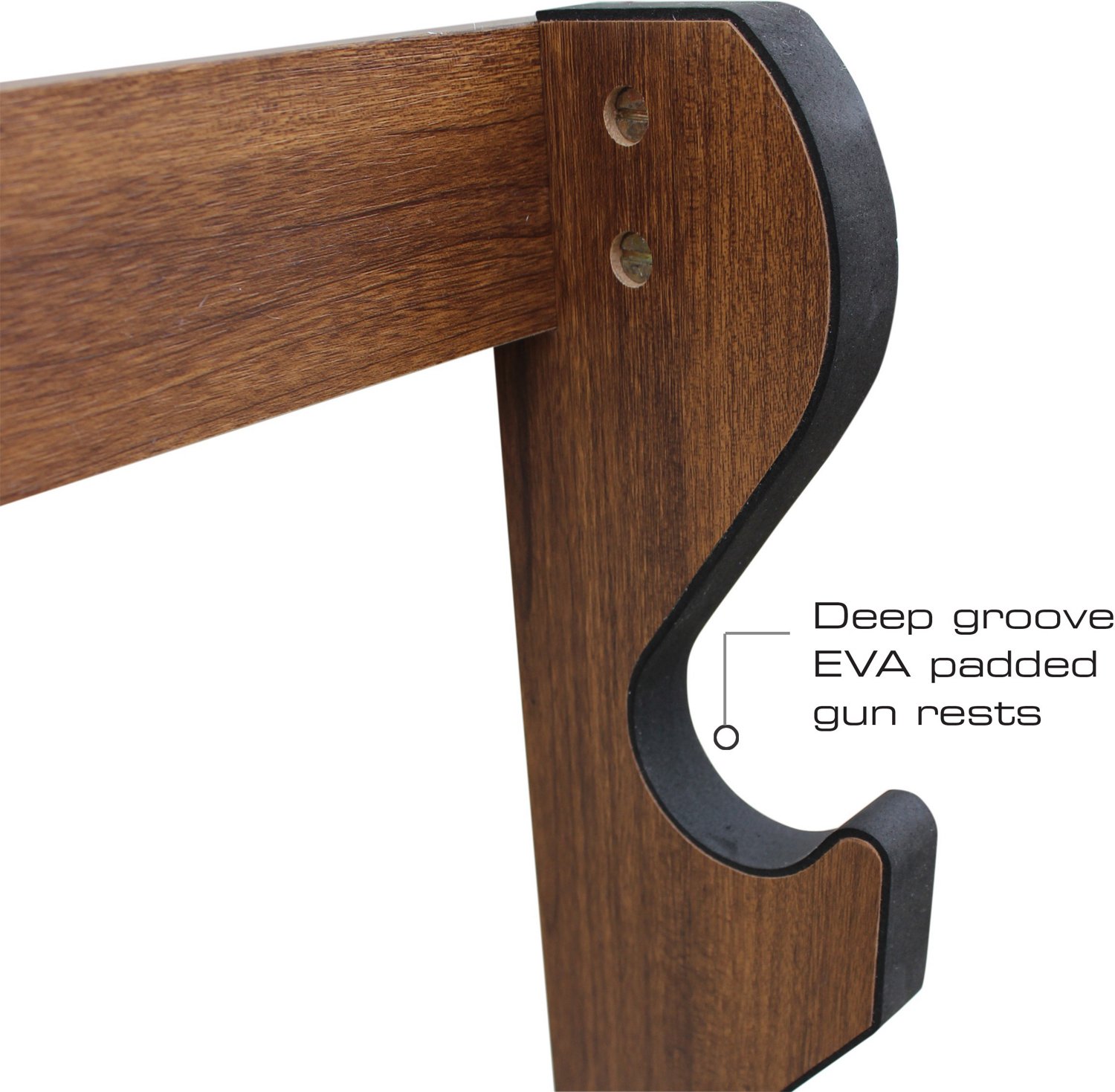 Rush Creek American Cherry 5-Gun Wall Rack - view number 4