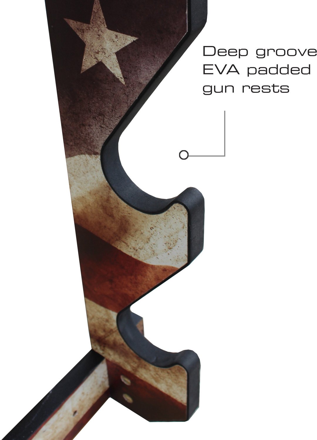 Rush Creek Americana 3-Gun Wall Rack - view number 4