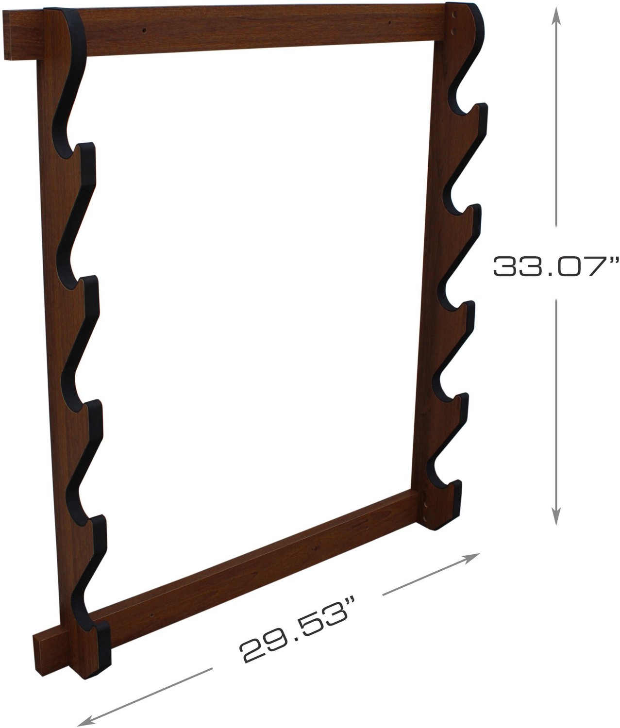 Rush Creek American Cherry 5-Gun Wall Rack - view number 2