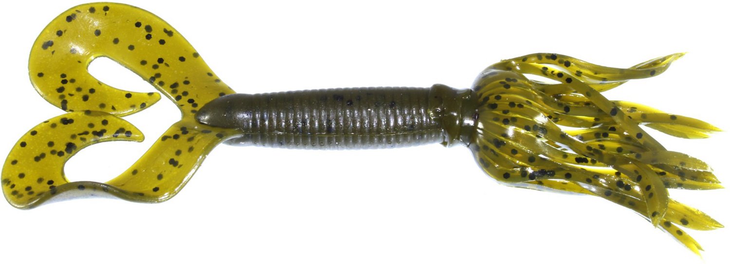 Chompers 4 in Skirted Twin Tail Grub Soft Bait - view number 1