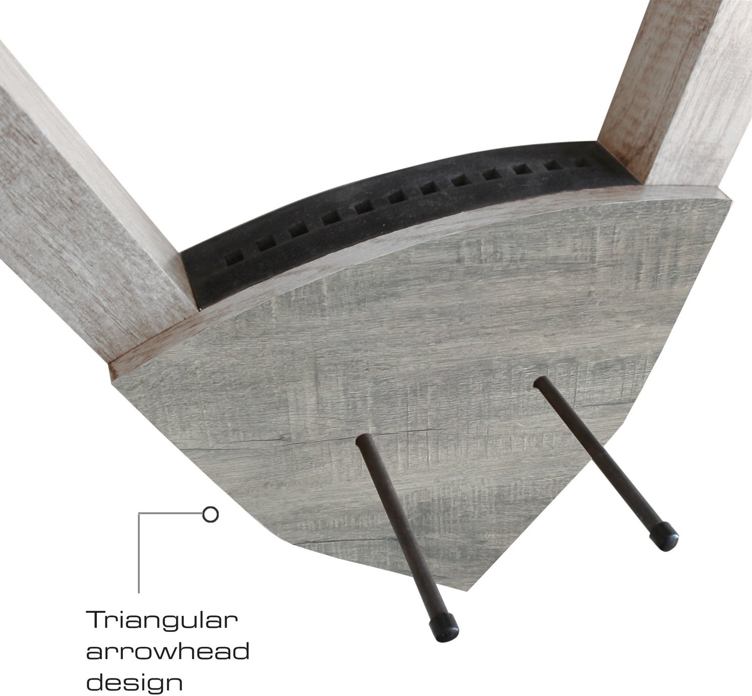 Rush Creek Barn Wood Bow and Arrow Wall Storage Rack                                                                             - view number 6