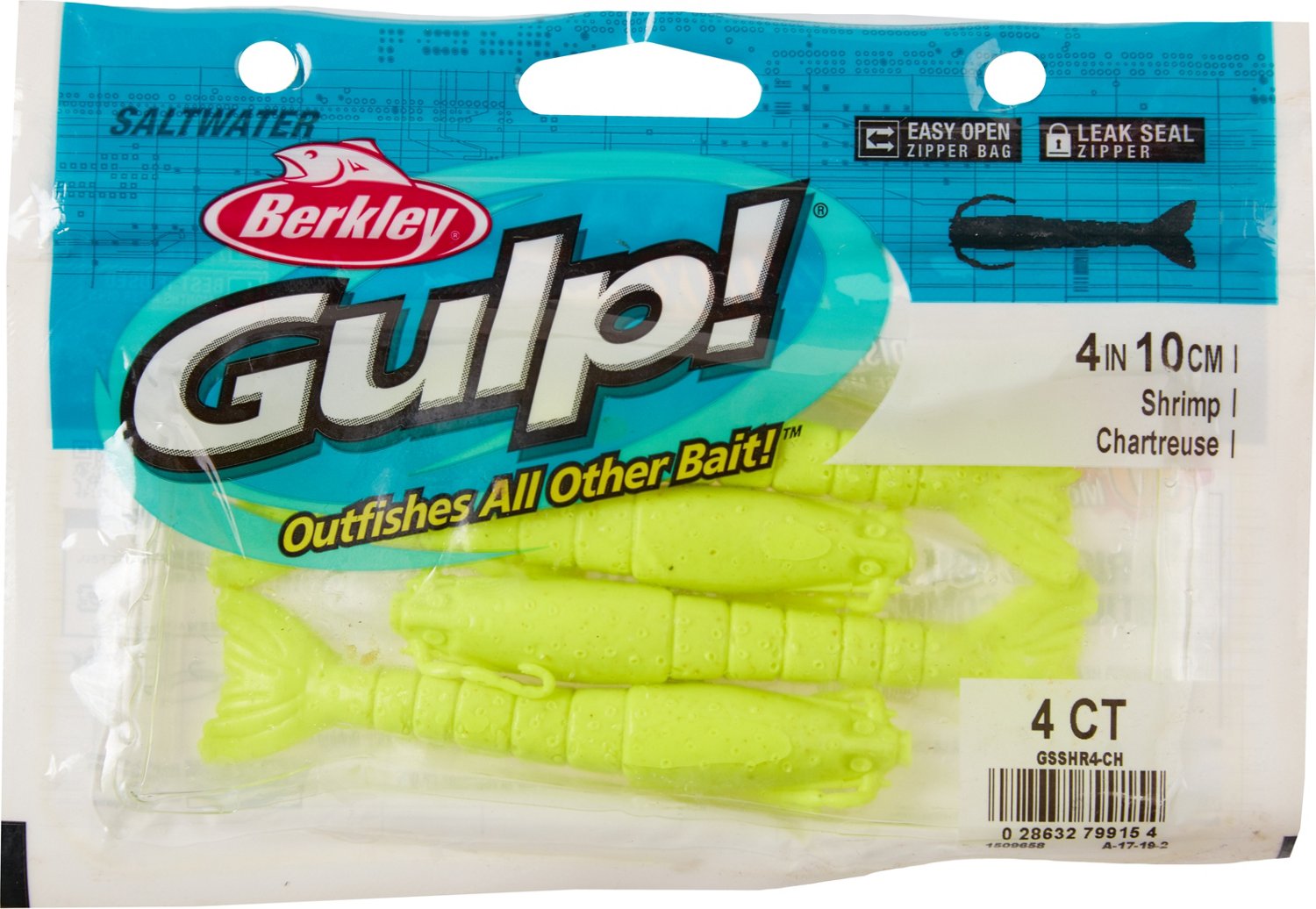 Berkley® Gulp!® 4" Shrimp Baits 4-Pack