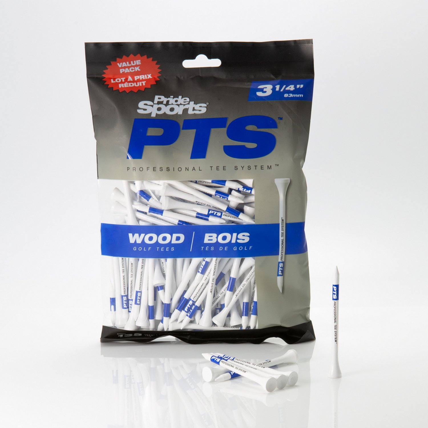 Pride PTS ProLength 3-1/4 in Golf Tees 135-Pack                                                                                  - view number 1 selected