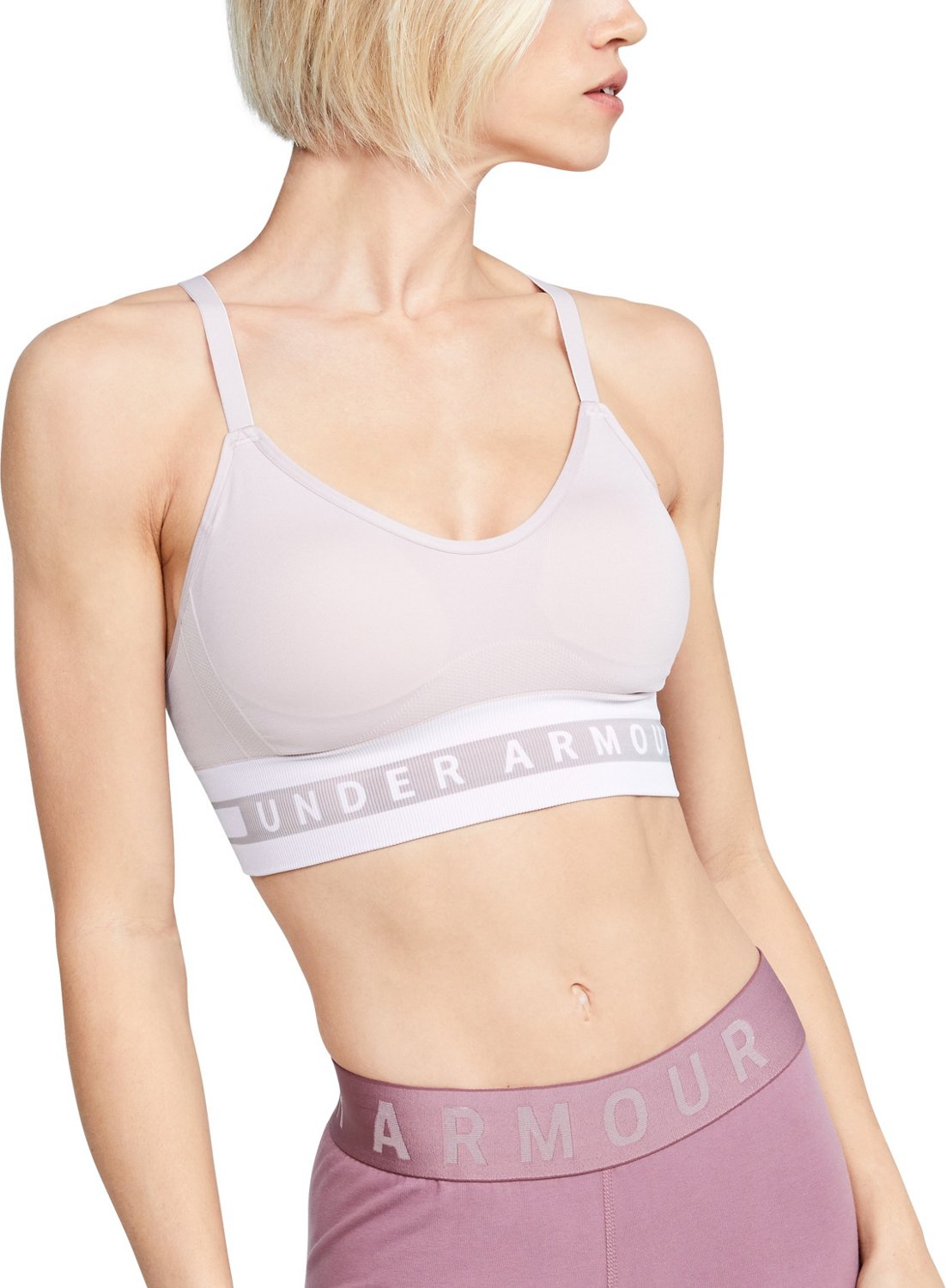 Under Armour Women's UA Seamless Longline Low Support Sports Bra                                                                 - view number 1