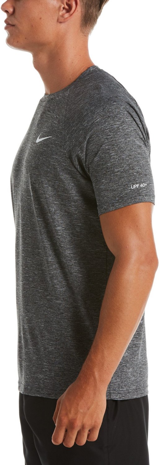 Nike Men's Heather Short Sleeve Hydroguard Swim Shirt                                                                            - view number 3