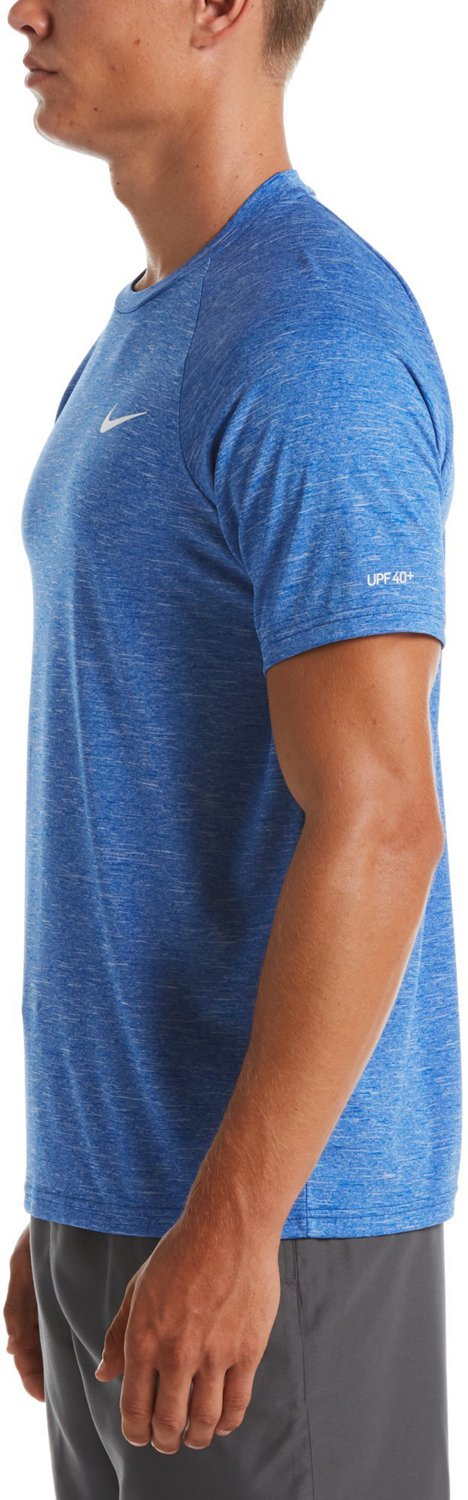 Nike Men's Heather Short Sleeve Hydroguard Swim Shirt                                                                            - view number 3