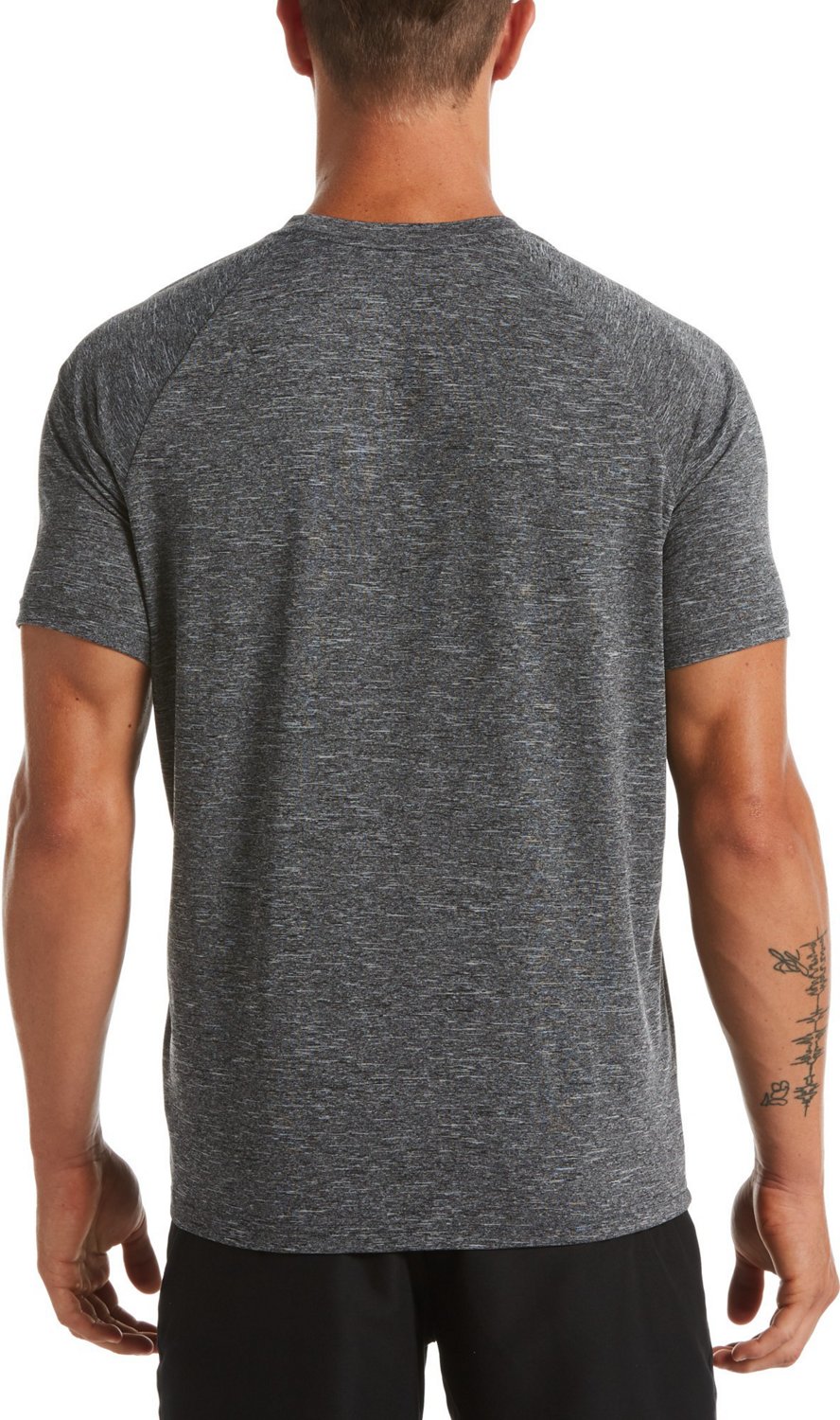 Nike Men's Heather Short Sleeve Hydroguard Swim Shirt                                                                            - view number 2