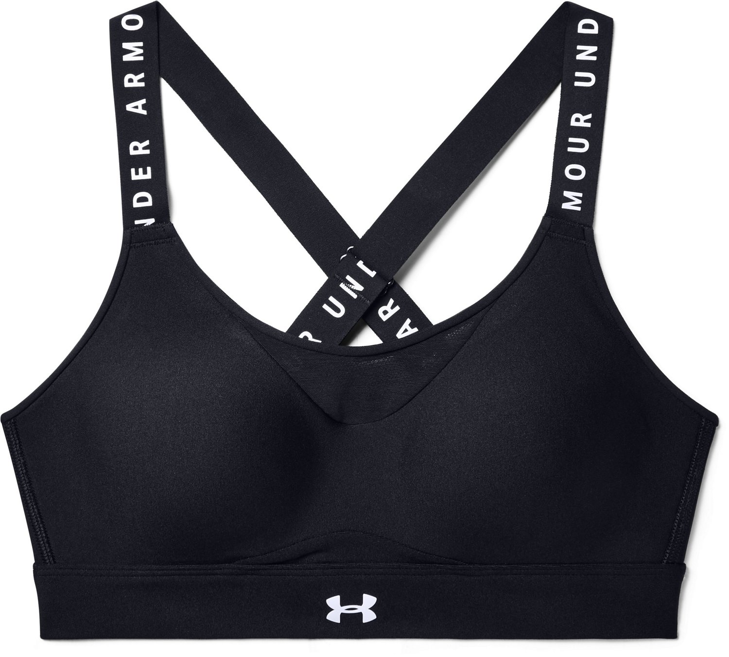 Women's UA Infinity High Zip Sports Bra  White sports bra, Zip sports bra, High  impact sports bra