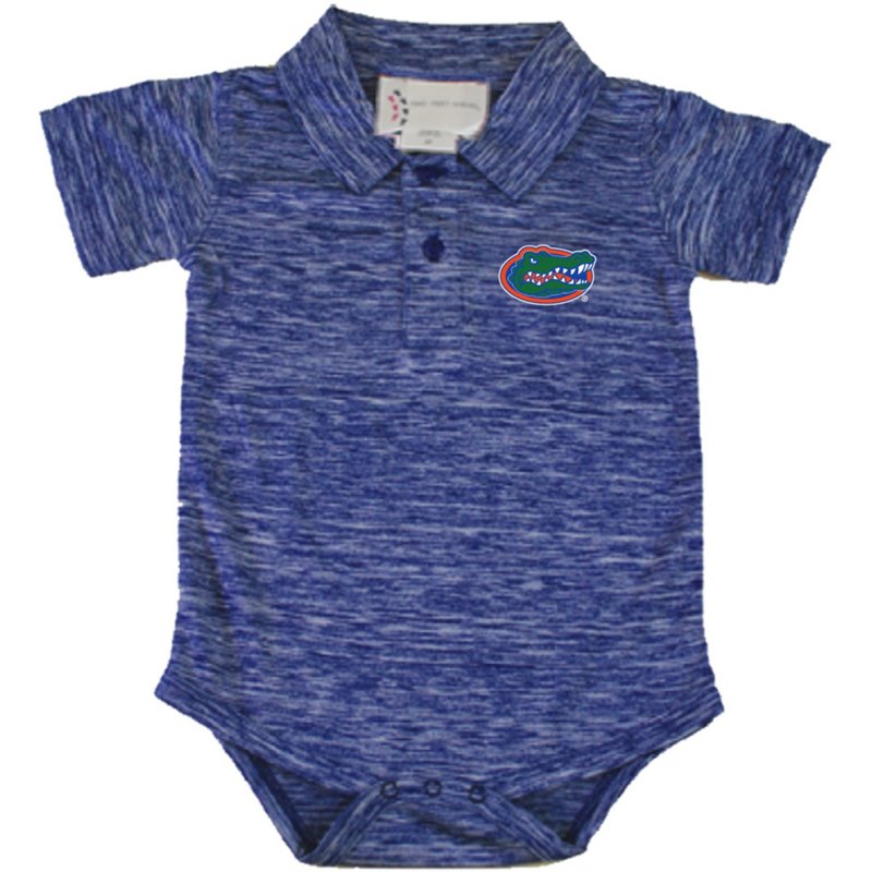 Two Feet Ahead Infants' University of Florida Space Dye Golf Creeper Blue, 6-9 Months Infant - NCAA Youth Apparel at Academy Sports