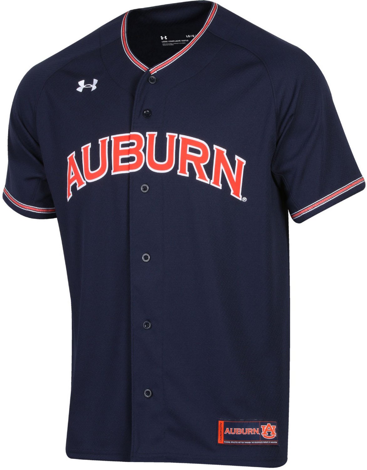 Under Armour Men's Auburn University Replica Baseball Jersey Academy