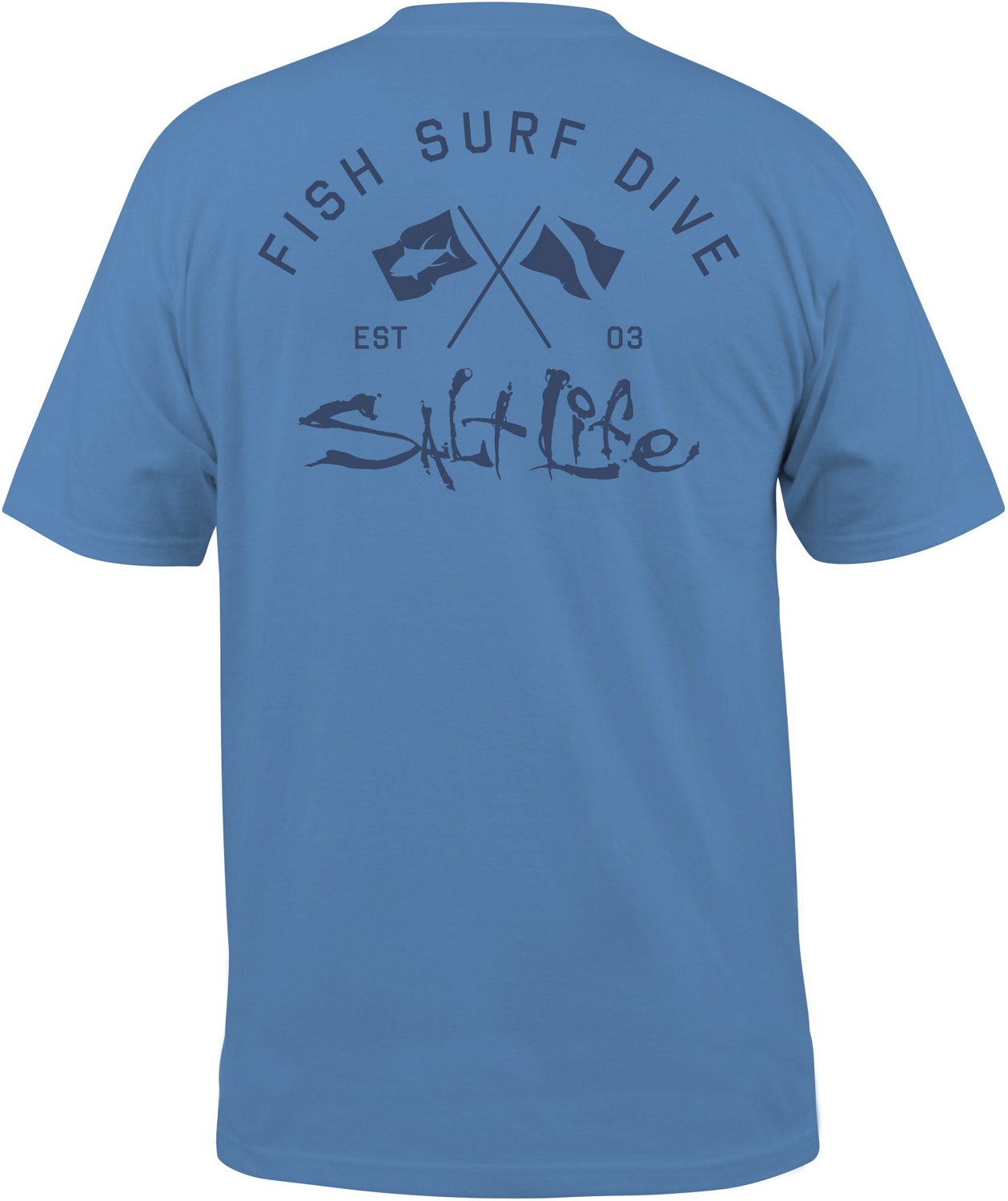 Salt Life Men's Crossed Flags Graphic T-shirt | Academy