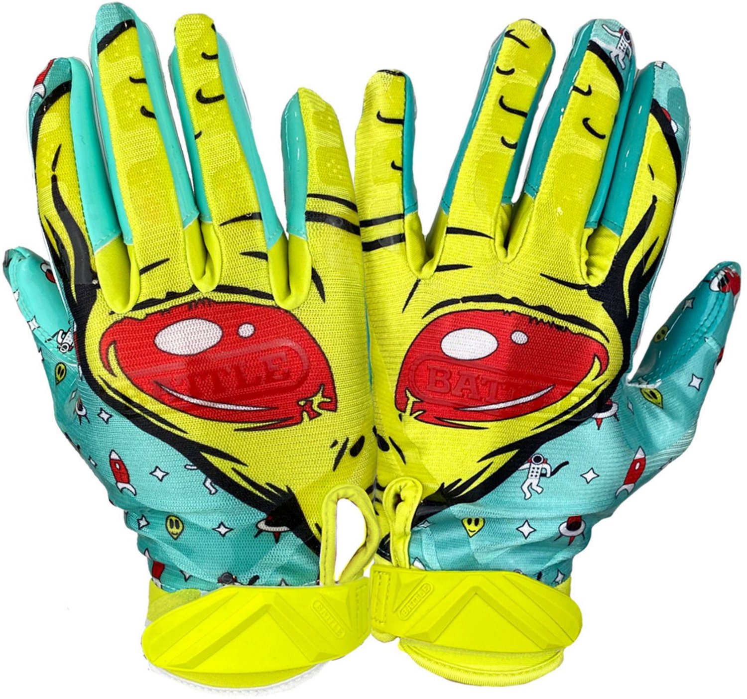 Battle Juniors' Alien Receiver Football Gloves - view number 2