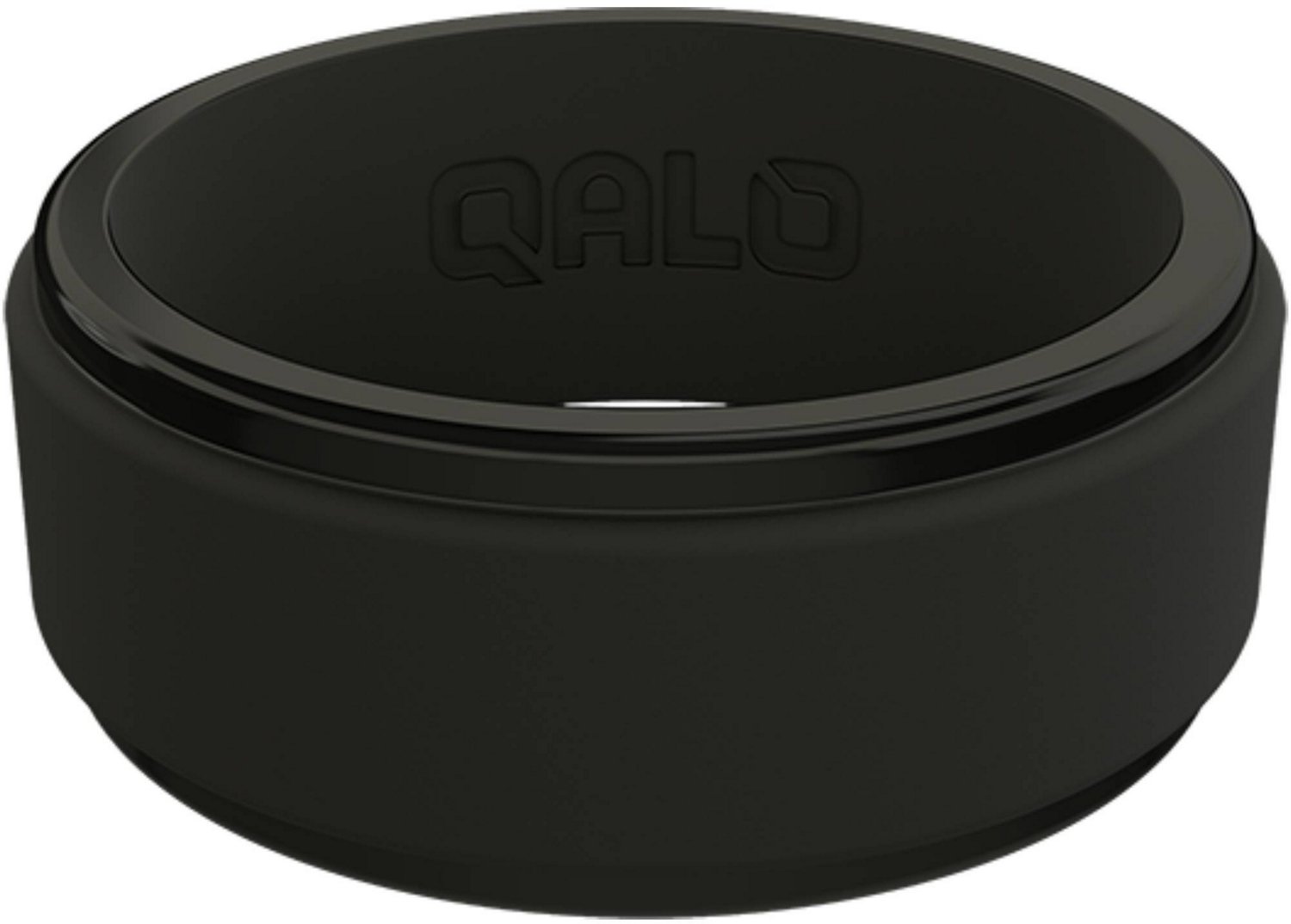 QALO Men's Polished Step Edge Silicone Ring                                                                                      - view number 1 selected