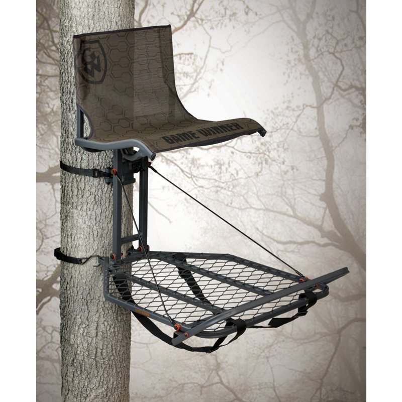 Game Winner EZ Set Oversize Hang-On Treestand Brown - Huntg Stands/Blnds/Accs at Academy Sports