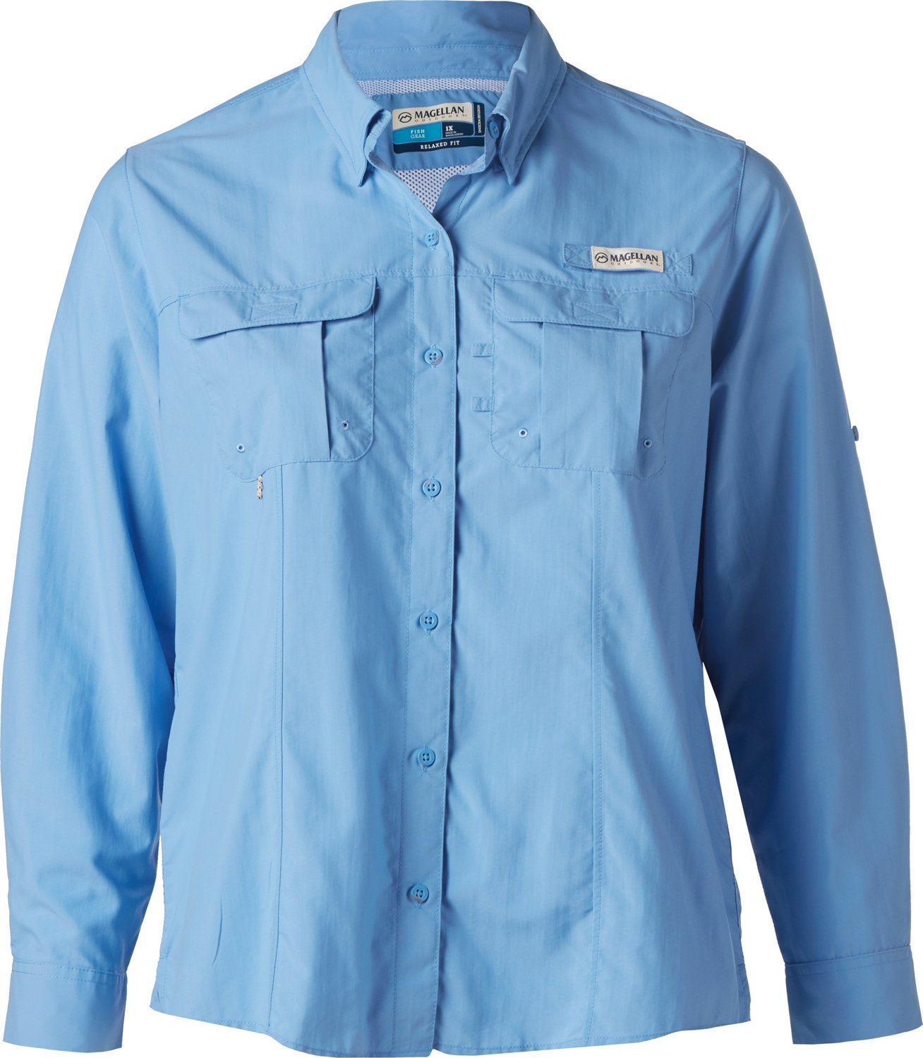 Magellan Outdoors Women's Laguna Madre Long Sleeve Plus Fishing Shirt