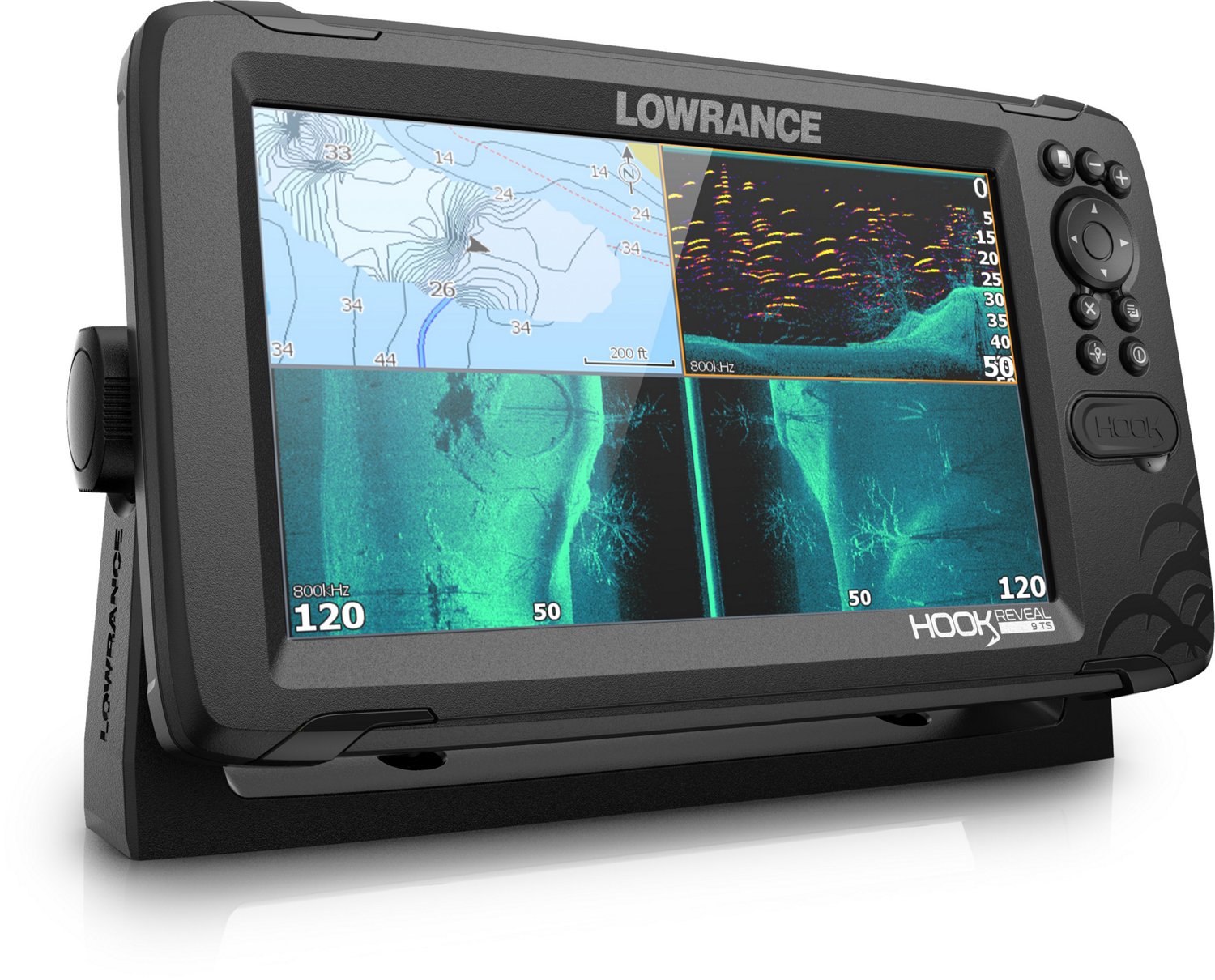 Lowrance HOOK Reveal 9 TripleShot Fishfinder