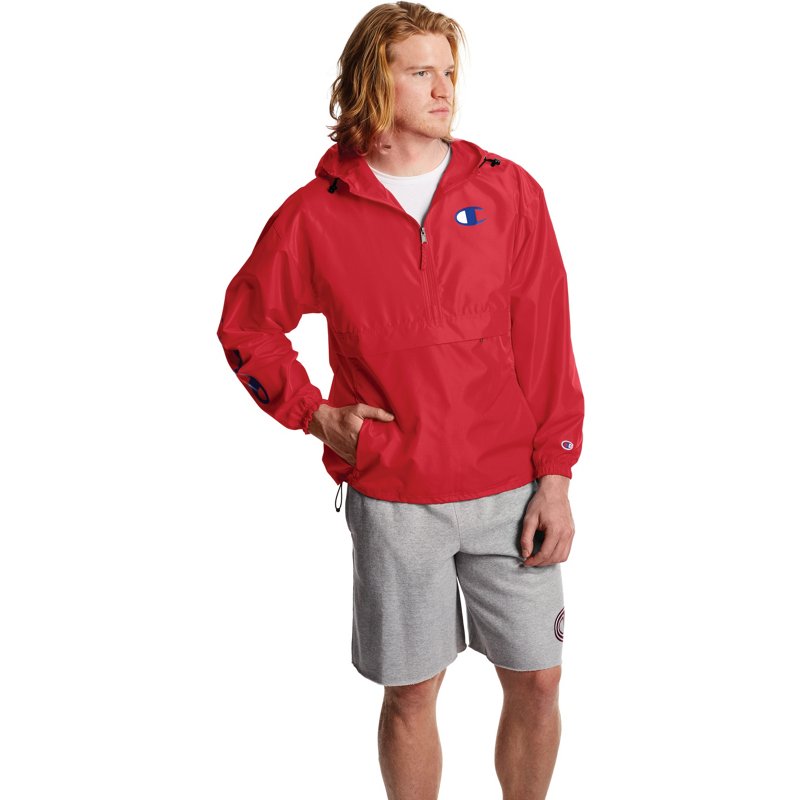 Champion Men's Packable Jacket Red, Small - Men's Athletic Jackets at Academy Sports product image