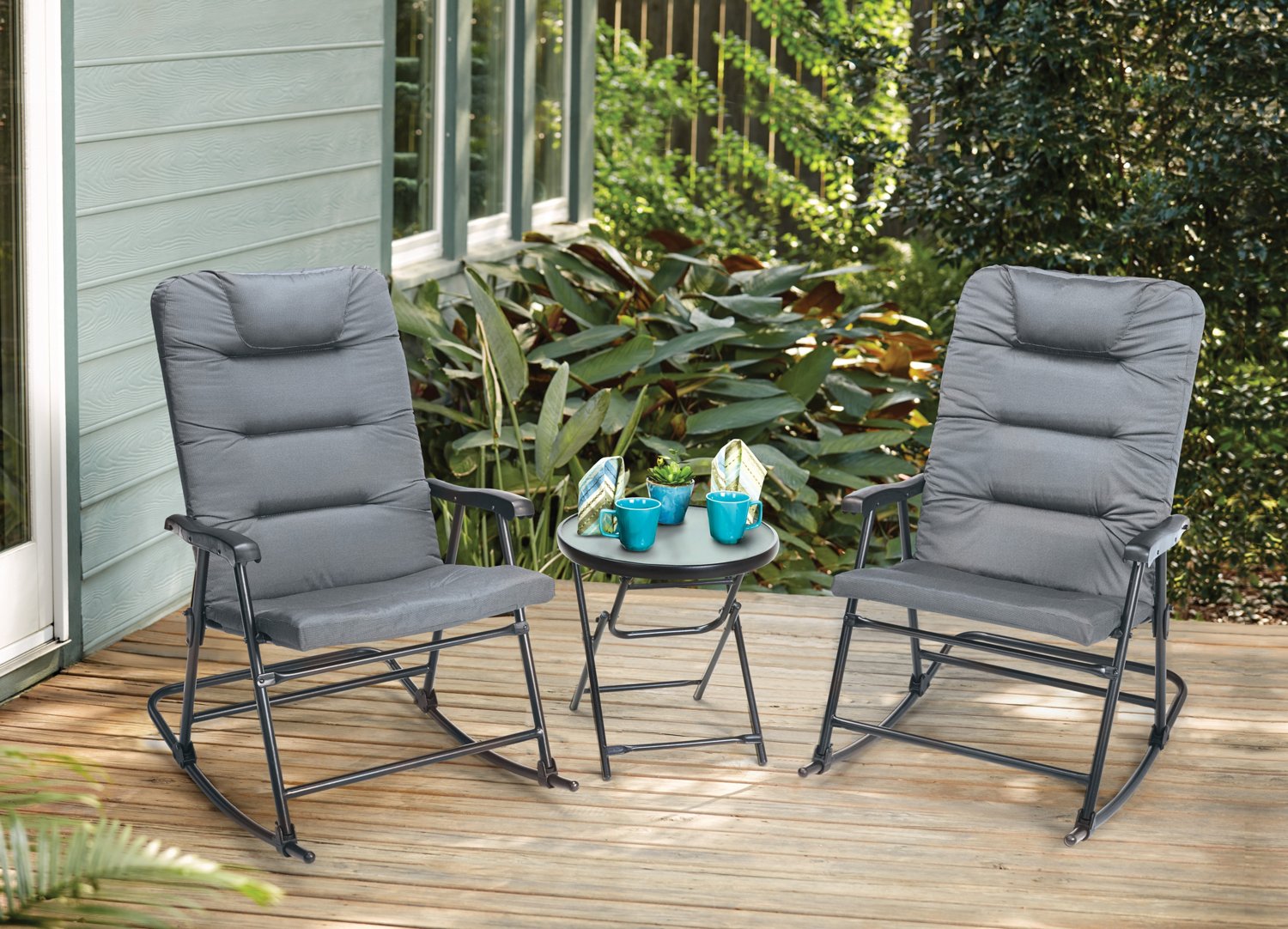 3 piece patio online set rocker