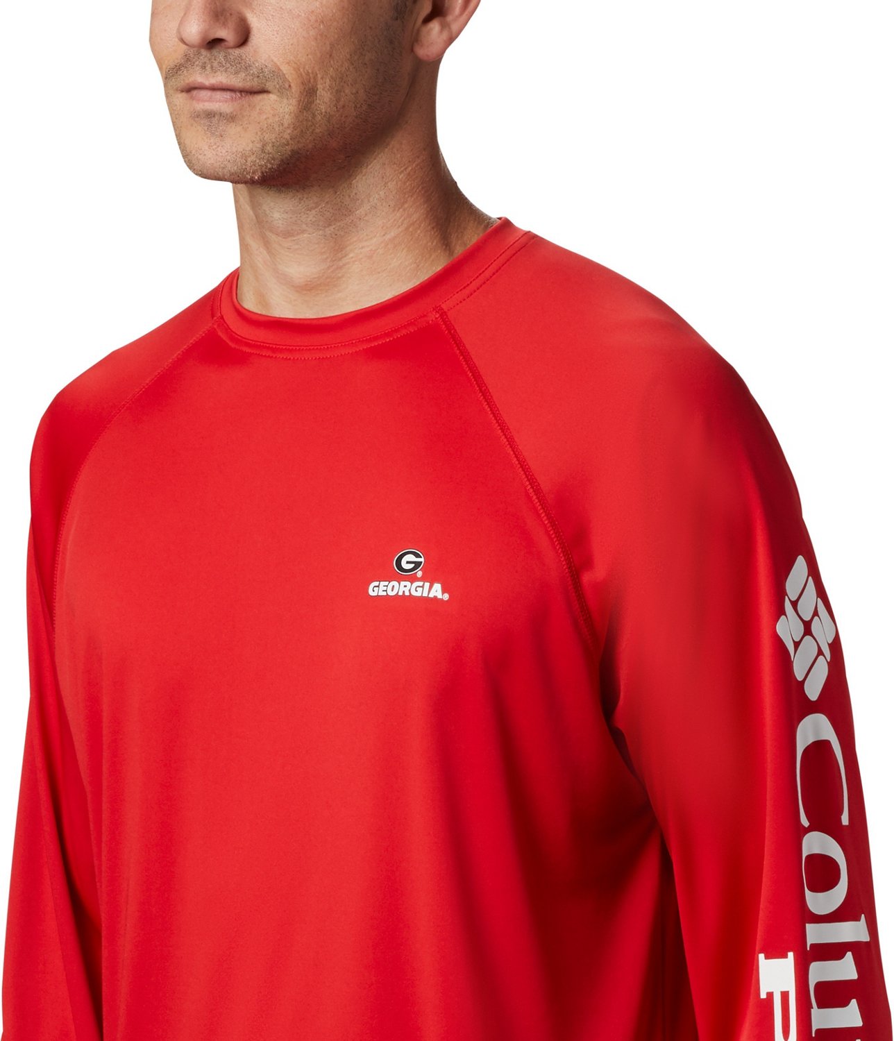 Columbia Sportswear Men's University of Georgia PFG Terminal Tackle Shirt - view number 3