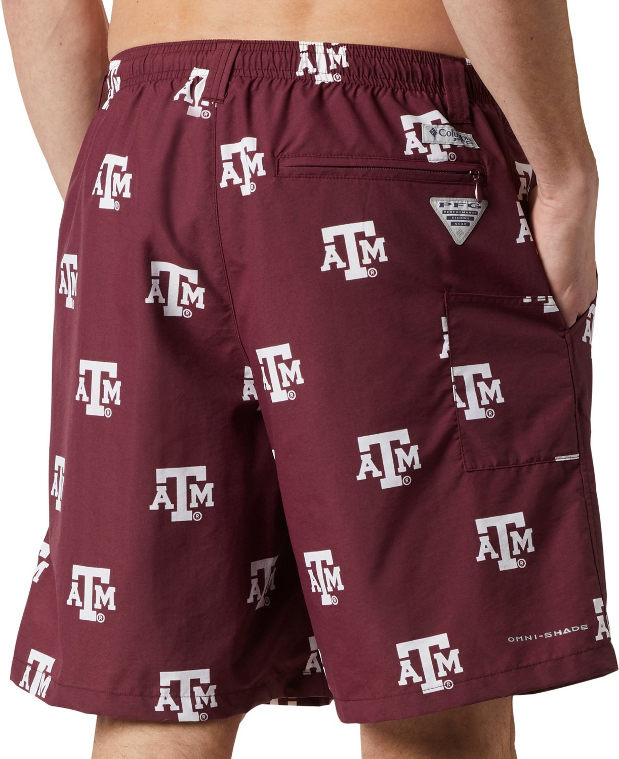 Columbia Sportswear Men's Texas A&M University Backcast II Printed Shorts - view number 4